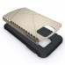 Samsung Galaxy S6 - Heavy Duty Hybrid 2 in 1 PC TPU Protective Phone Cover Case - Gold